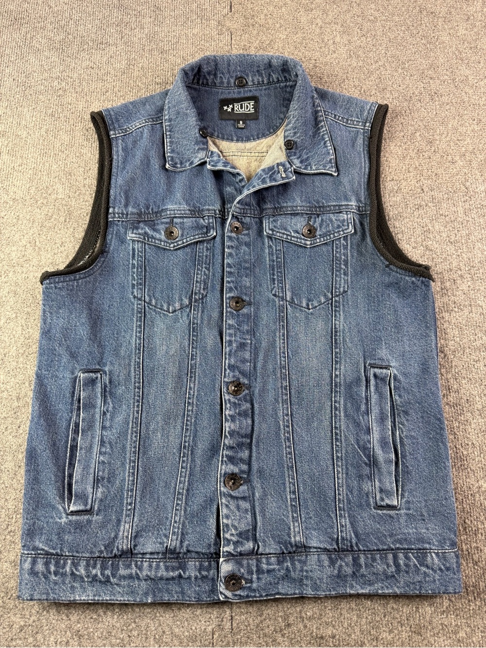 XXX Rude Mens 100% Cotton Denim Tracker Best Size S Blue
